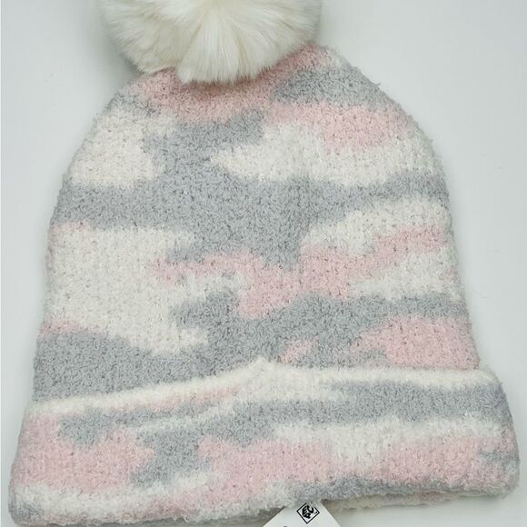 𝅺JENNI beautiful pastel stocking hat with pom pom. Soft soft and beautiful. NWT - Picture 2 of 3
